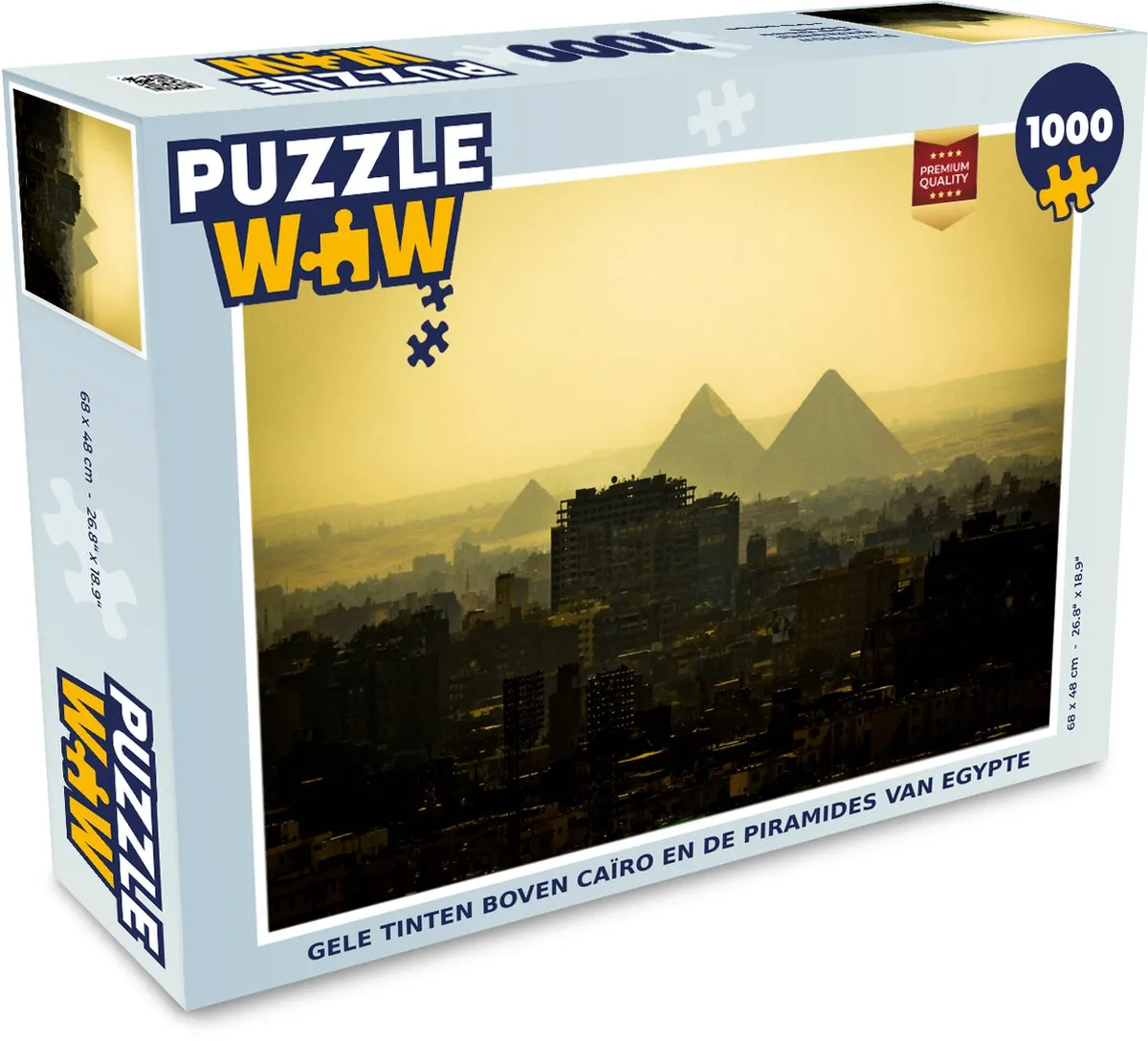 PuzzleWow Legpuzzel Caïro & Piramides 1000 Stuks