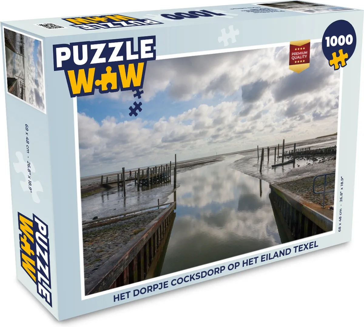 PuzzleWow Het dorpje Cocksdorp Texel Legpuzzel 1000 Stuks