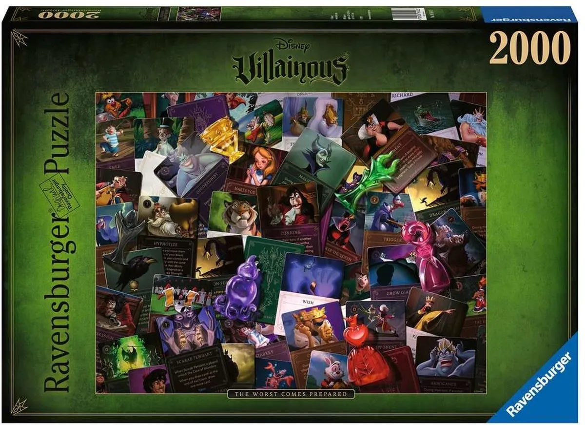 Ravensburger Villainous All Villains The Worst Comes Prepared Puzzel - 2000 Stuks - Multicolor