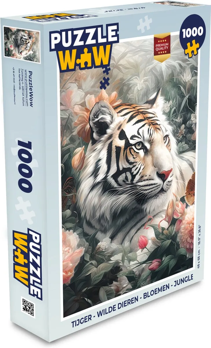 PuzzleWow Legpuzzel 1000 Stuks - Multicolor