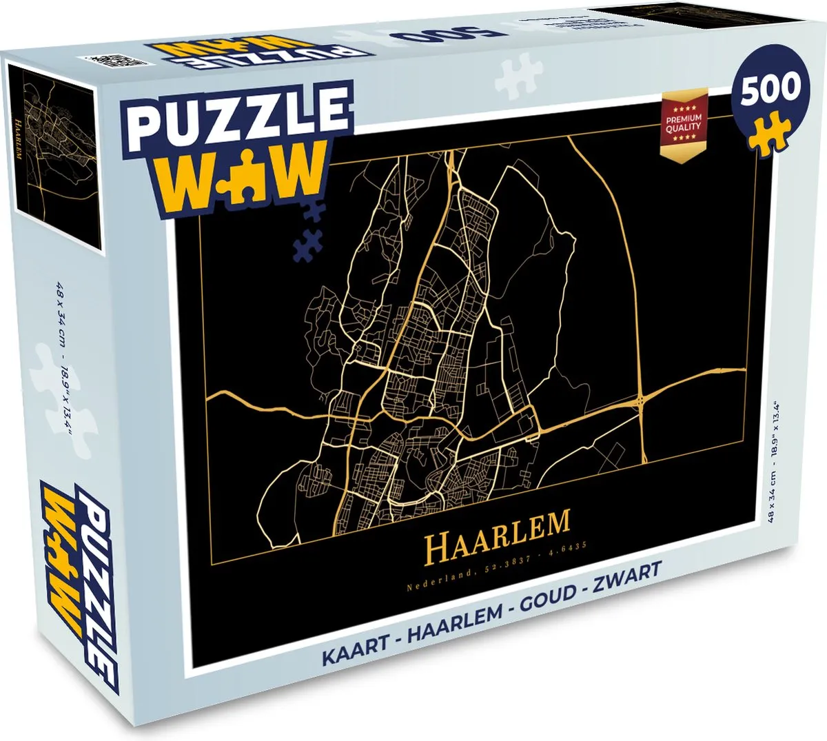 PuzzleWow Haarlem Legpuzzel 500 Stuks