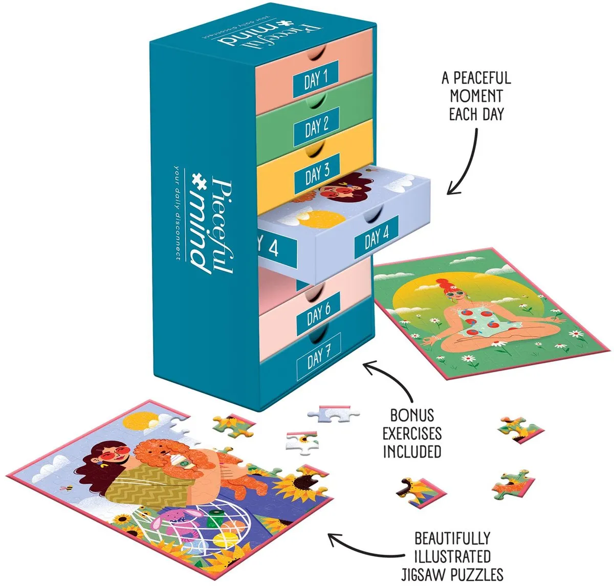 Jumbo Legpuzzel Pieceful Mind 6x54 Stuks