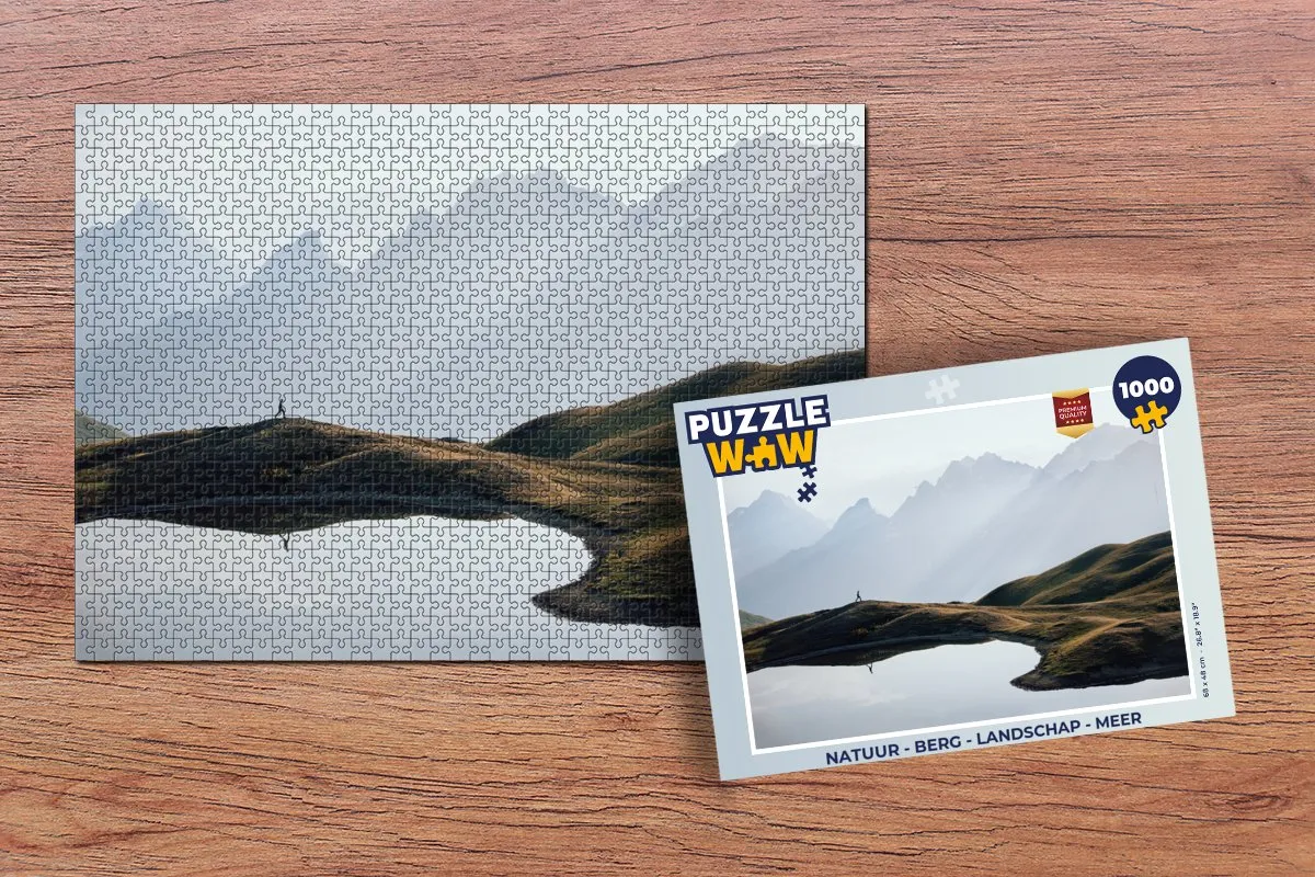 PuzzleWow Natuur Landschap Meer Legpuzzel 1000 Stuks - Multicolor