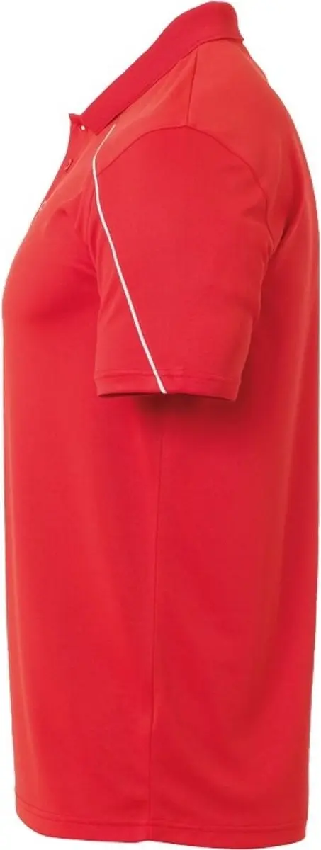 Uhlsport Stream 22 Polo Heren - Rood / Wit | Maat: S