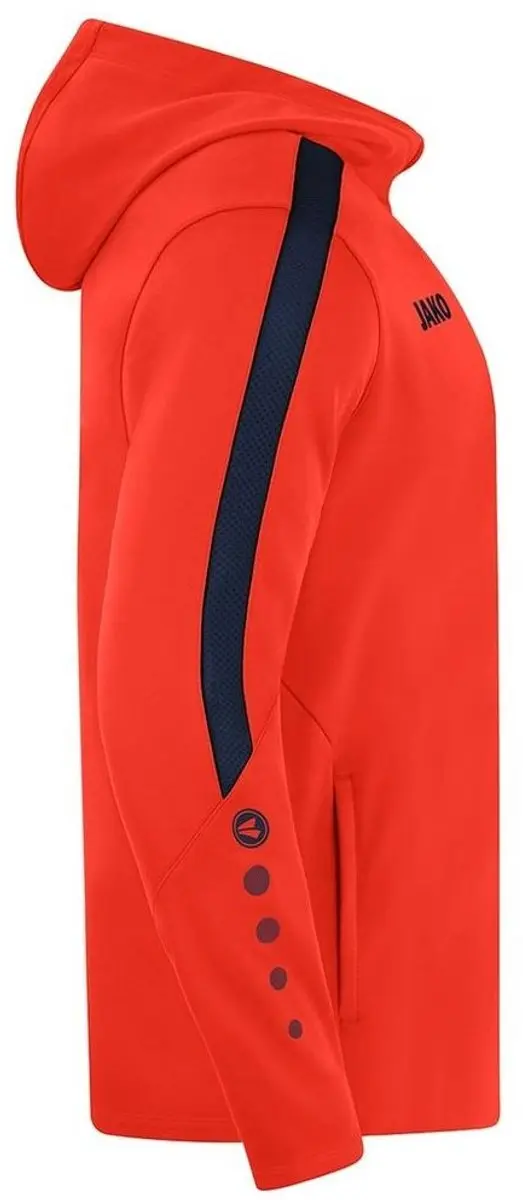 Jako Power Jas Met Kap Heren - Flame / Marine | Maat: XL