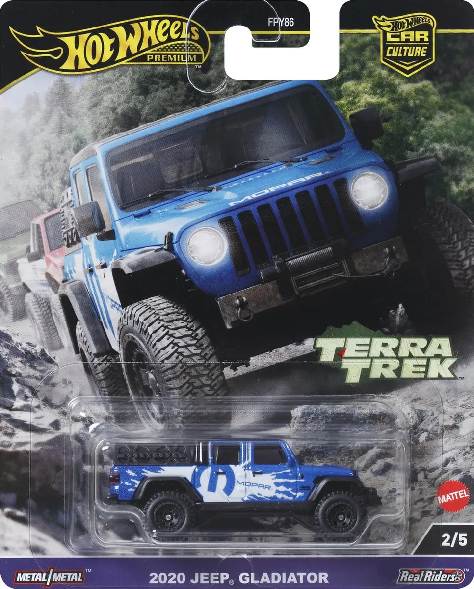 Hot Wheels Jeep Gladiator HRV91 - Blauw/Wit