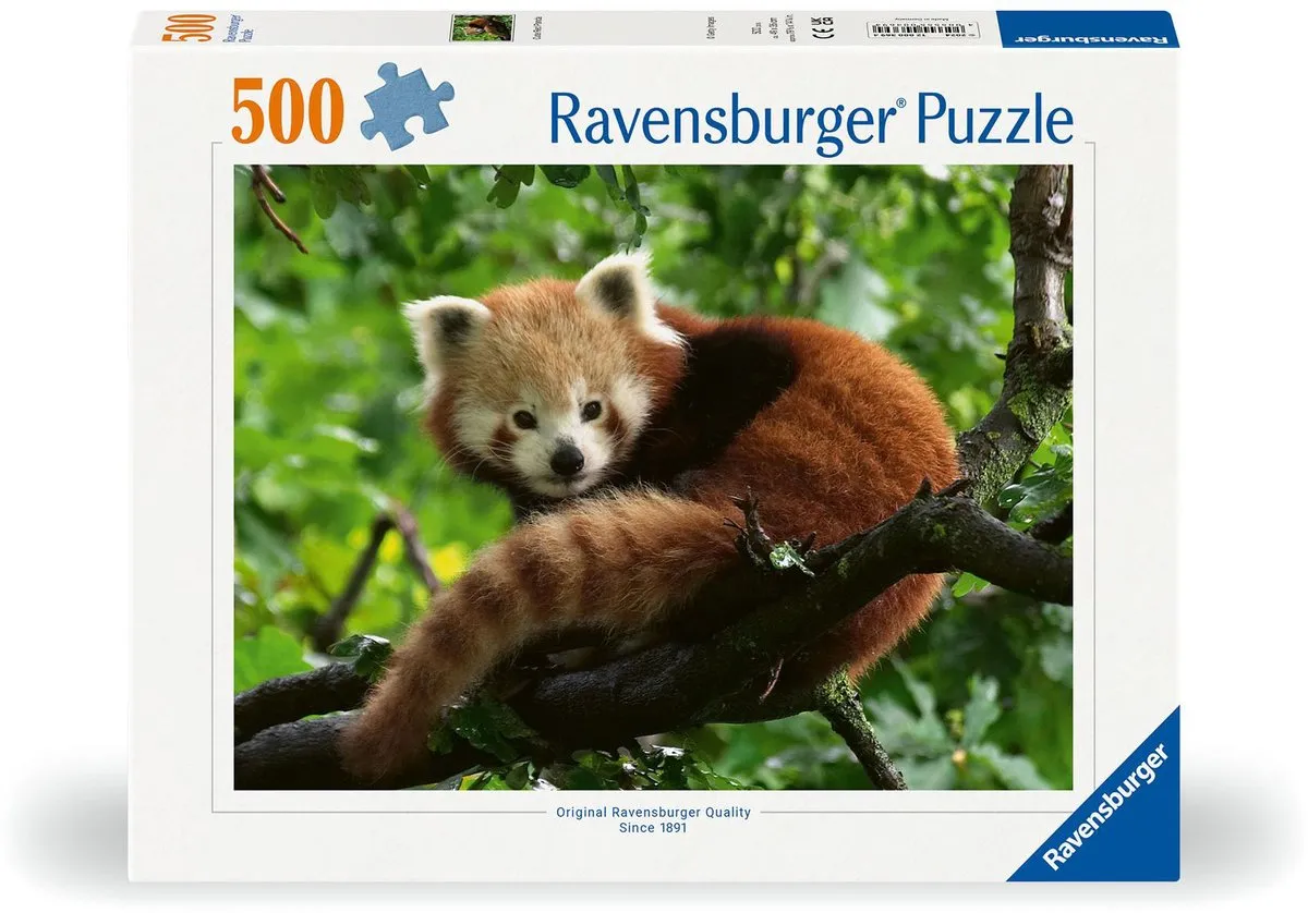 Ravensburger Rode Panda Legpuzzel 500 Stuks - Multicolor