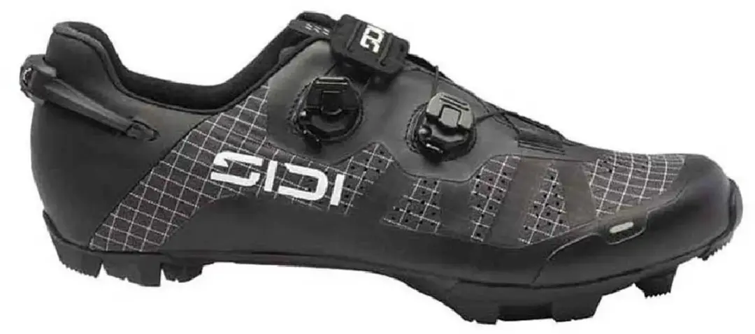 SIDI Aeron - Fietsschoenen - XC - Heren - Zwart - 41 - Carbon zool - Stijfheid 11 - Ripstop schacht - Draaisloten - Firmor versteviging
