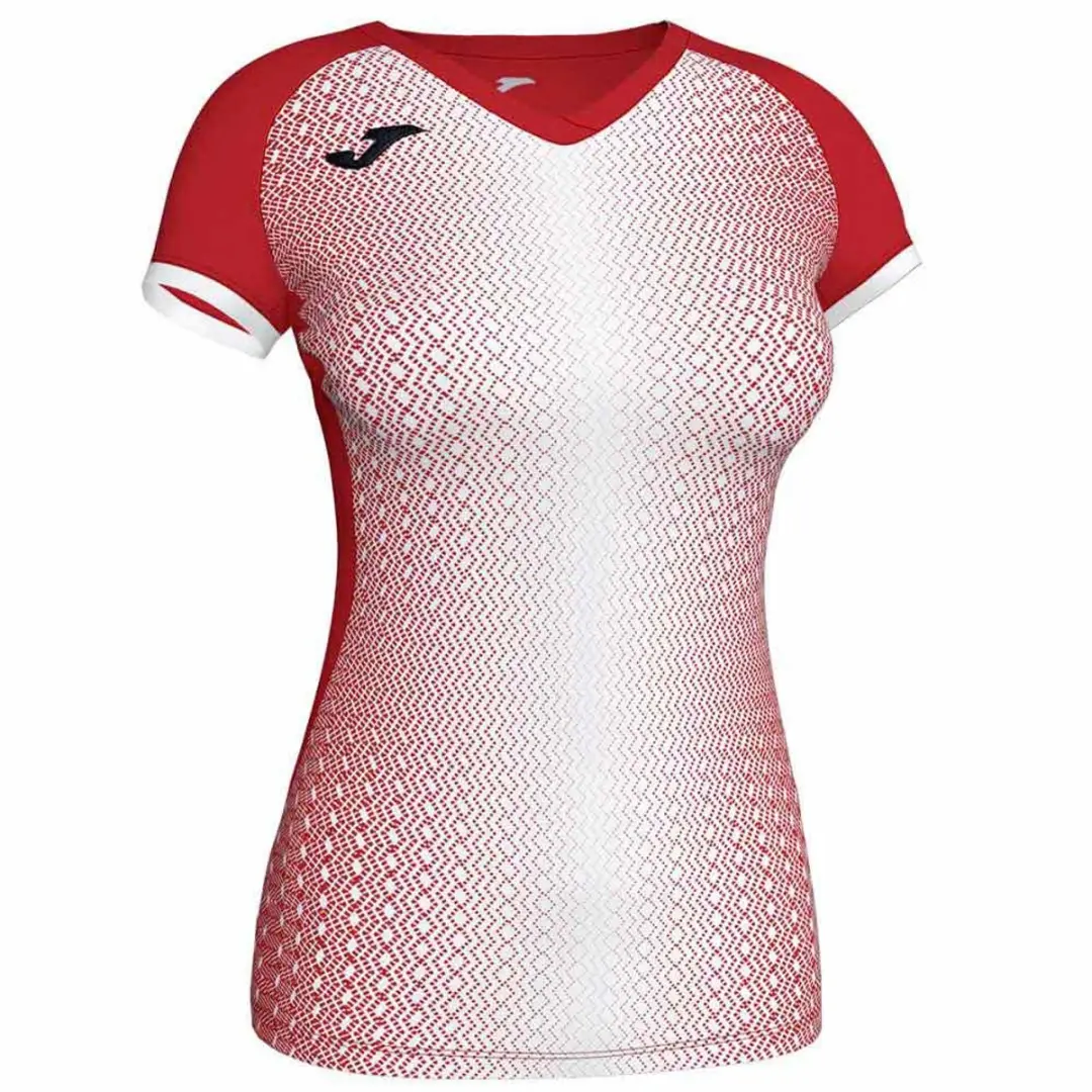 Joma Supernova T-shirt Met Korte Mouwen Rood,Wit S Vrouw