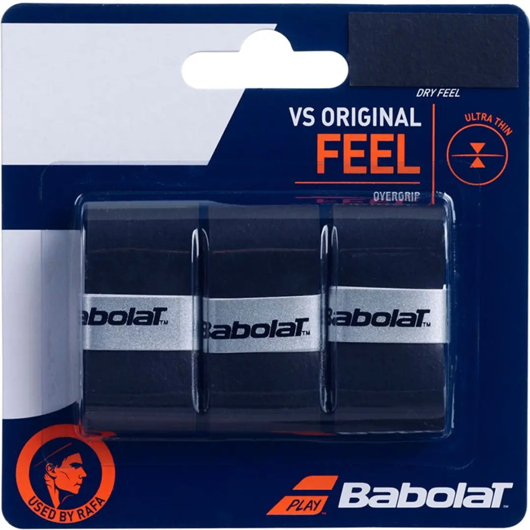 Babolat VS Original Overgrip - 3 Stuks Zwart