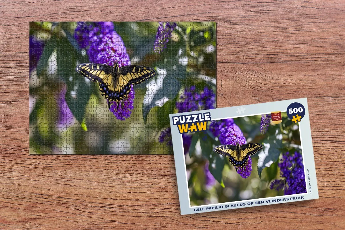 PuzzleWow Vlinderstruik Puzzel - 500 Stuks - Multicolor