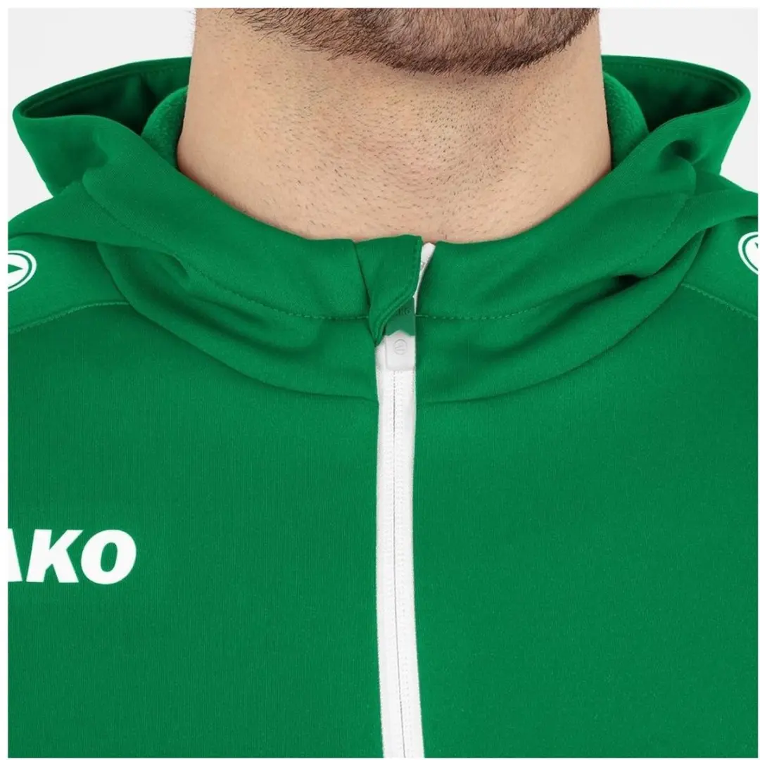 JAKO Champ 2.0 Hooded Jacket M - Groen