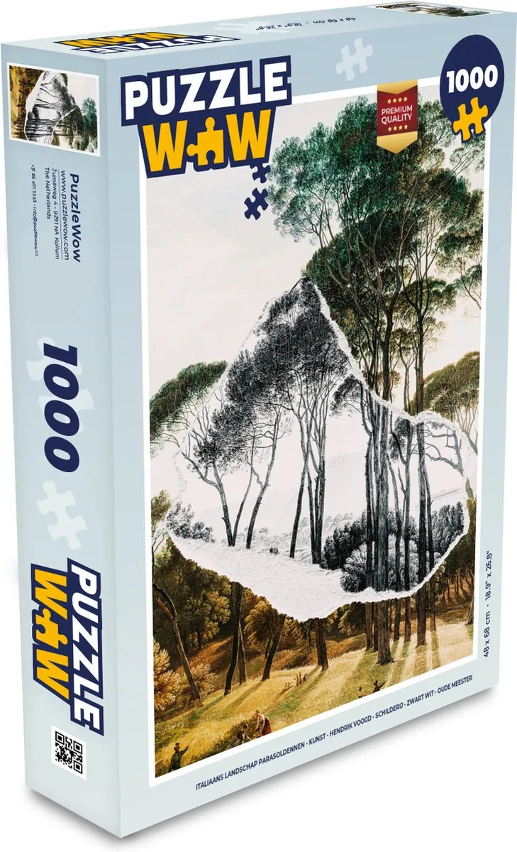 PuzzleWow Italiaans Landschap Puzzel 1000 Stuks