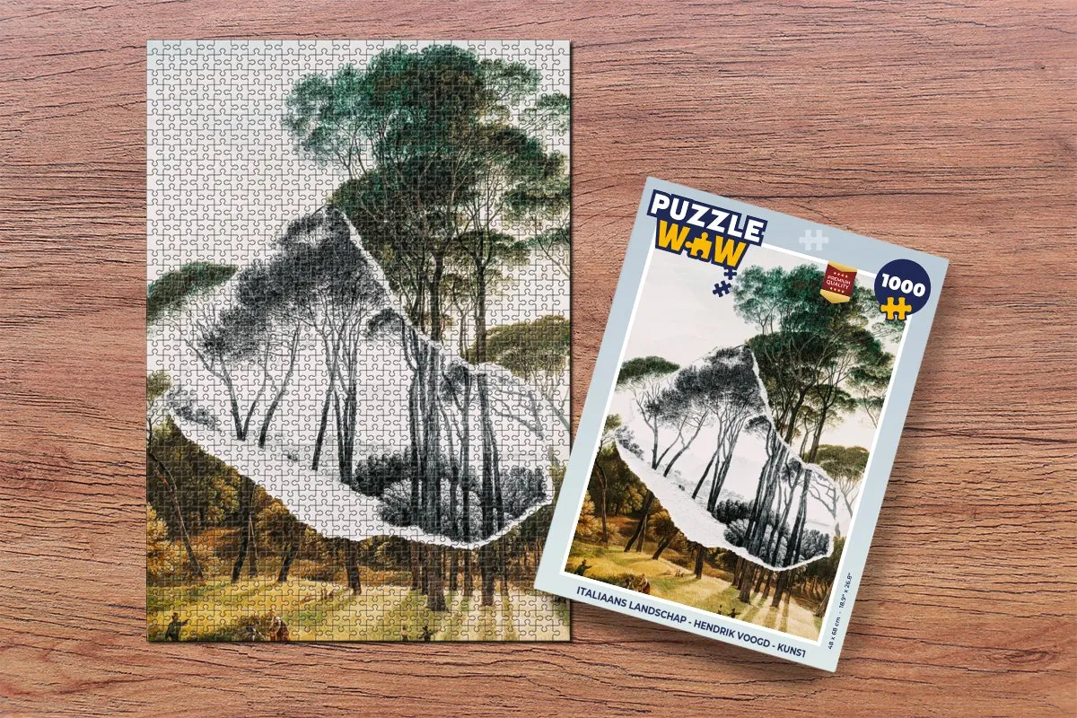 PuzzleWow Italiaans Landschap Puzzel 1000 Stuks - Multicolor