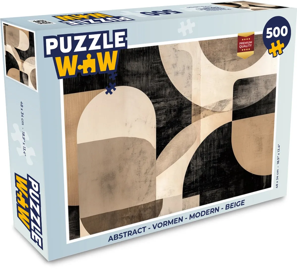PuzzleWow Abstract Vormen Puzzel 500 Stuks