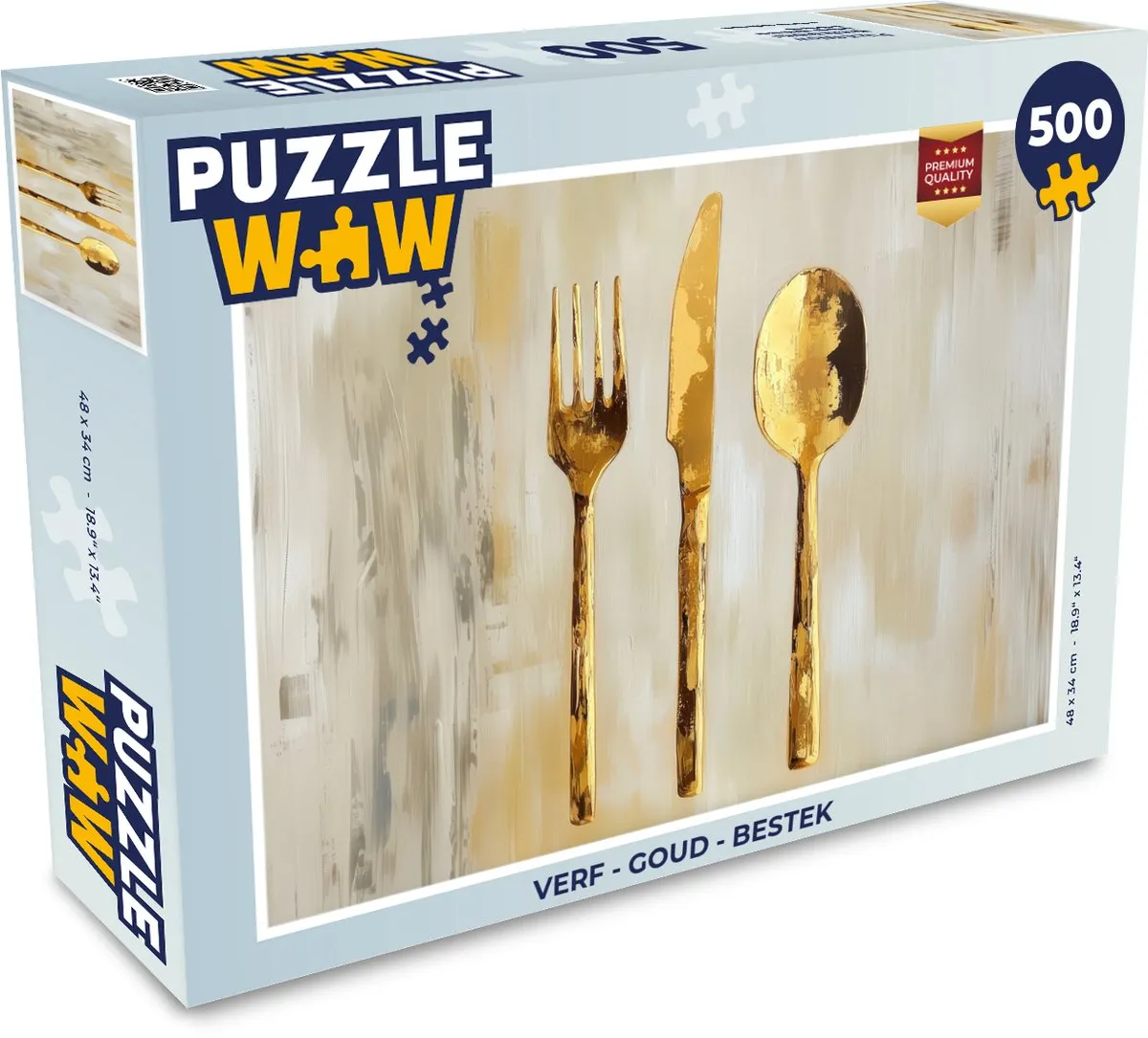 PuzzleWow Bestek Legpuzzel 500 Stuks