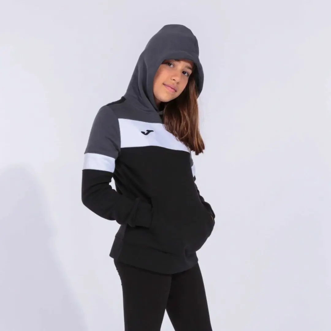 Joma Crew IV Hoodie - Zwart - Maat 11-12 - afbeelding 4 van 6