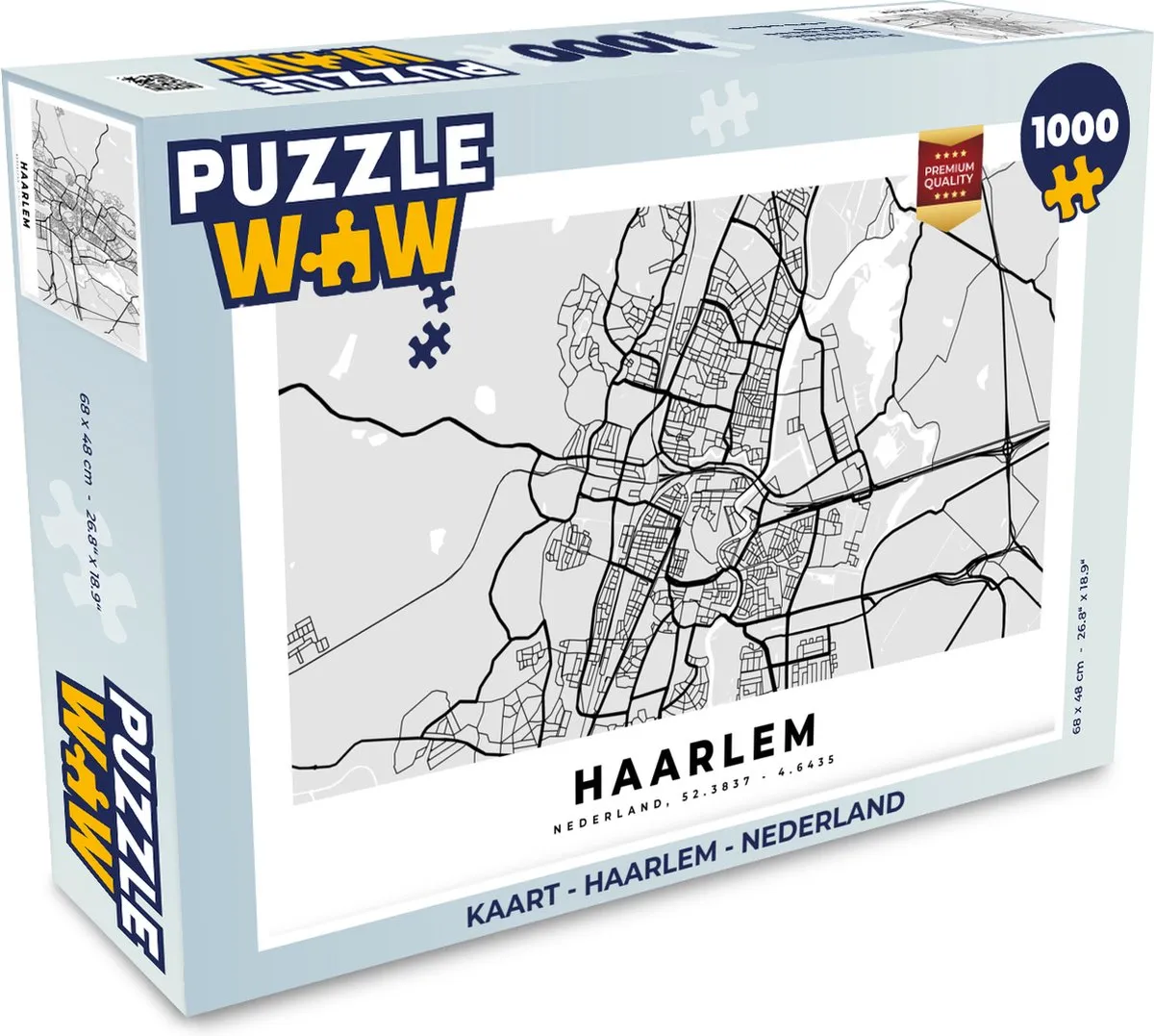 PuzzleWow Haarlem Nederland Legpuzzel 1000 Stuks