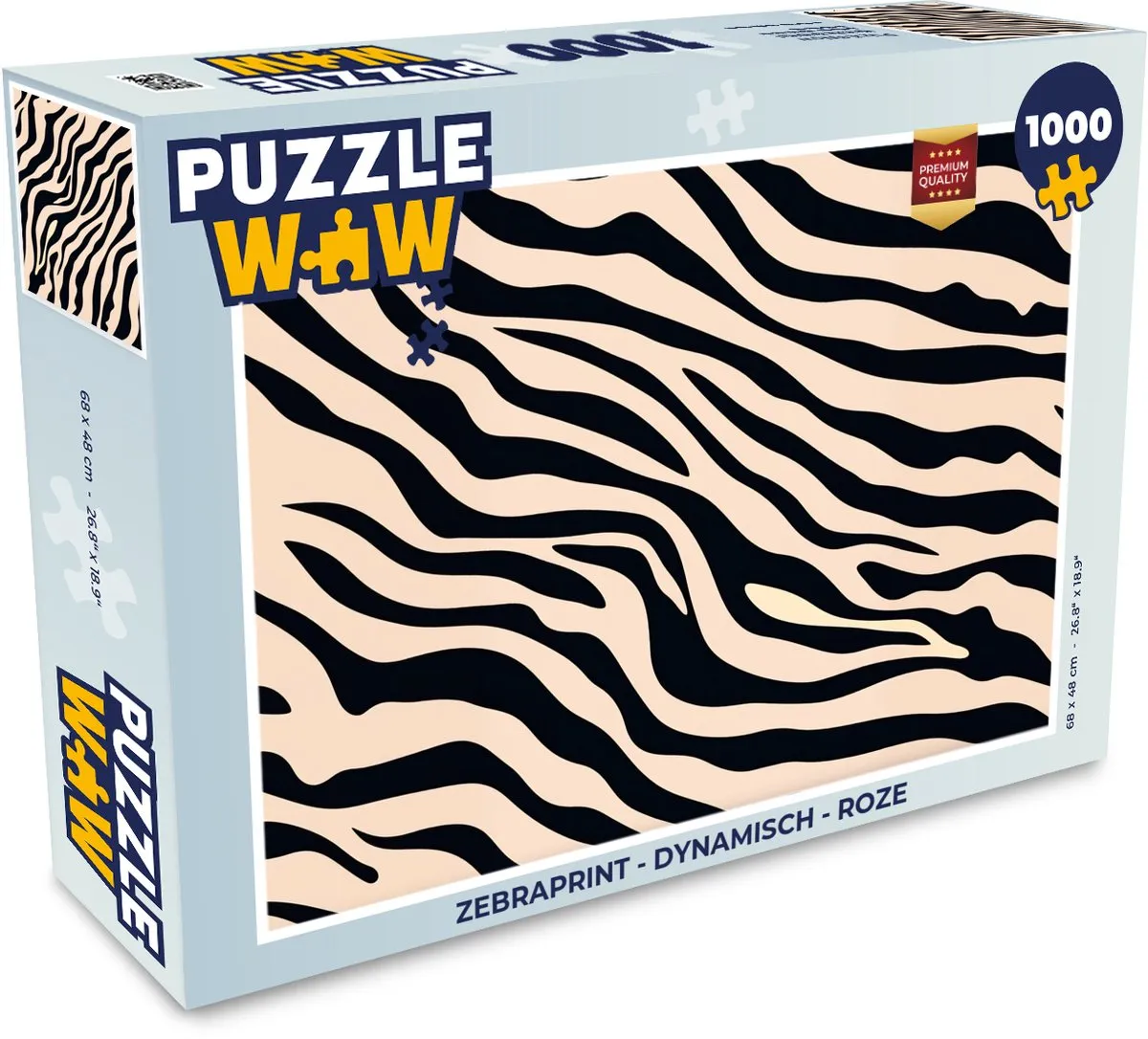 PuzzleWow Zebraprint Legpuzzel 1000 Stuks