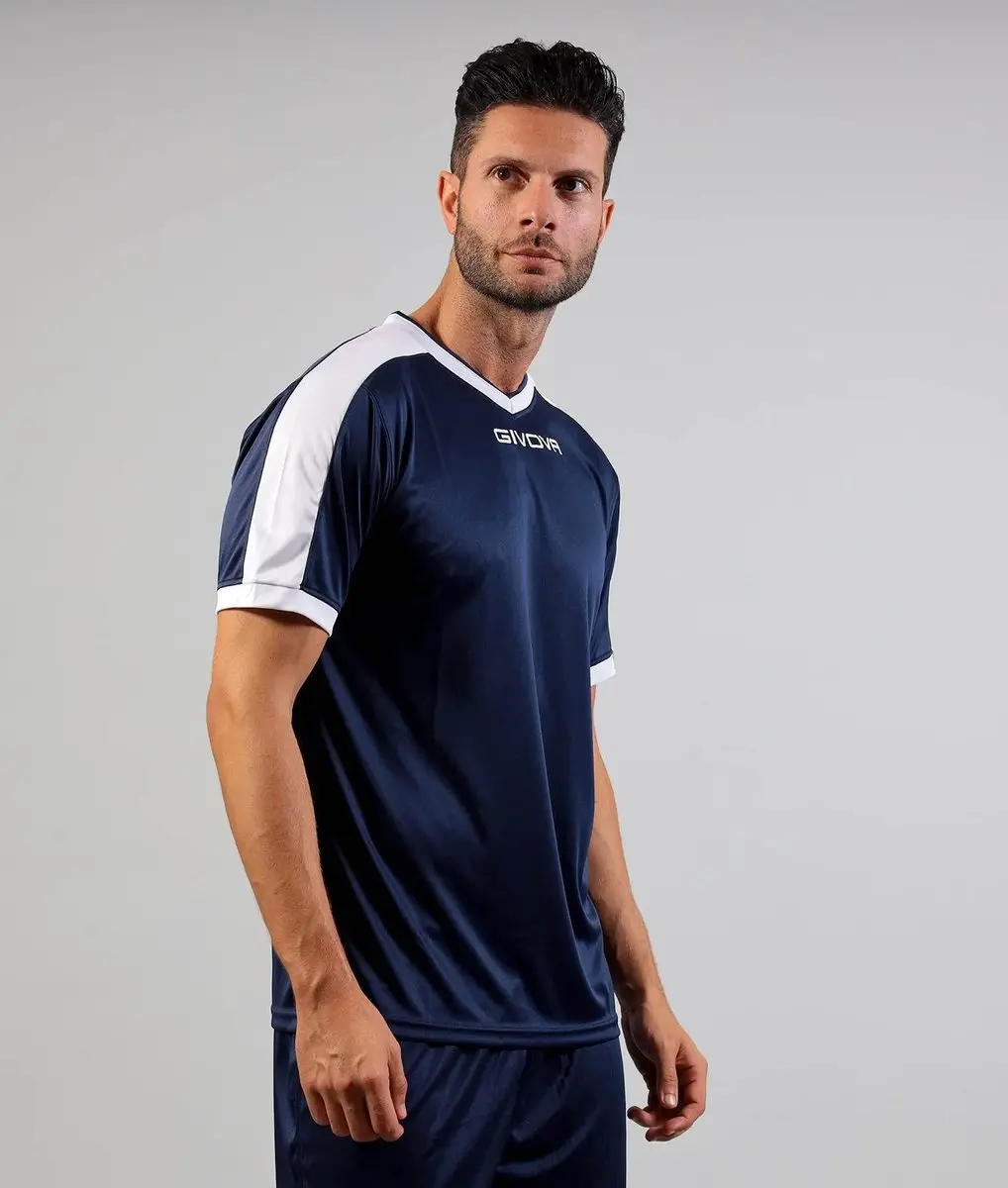 Givova Revolution Sportshirt - XL - Blauw-wit