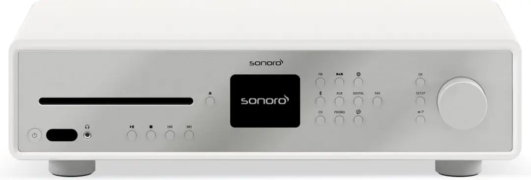 Sonoro Maestro Zilver/Wit - 200W Audioversterker