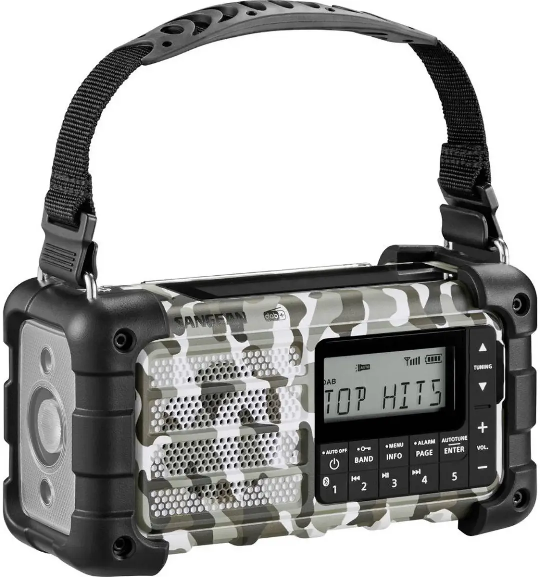 Sangean MMR-99 Arctic Noodradio - DAB+/FM/BT - Zonnepaneel - Handslinger - afbeelding 2 van 5