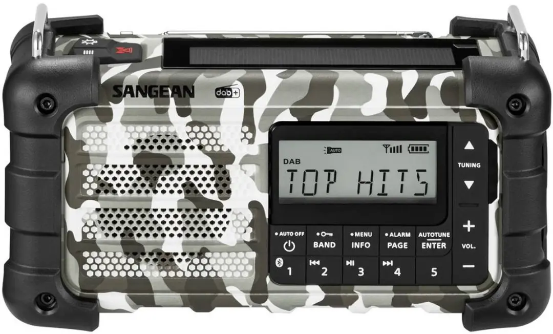 Sangean MMR-99 Arctic Noodradio - DAB+/FM/BT - Zonnepaneel - Handslinger - afbeelding 5 van 5