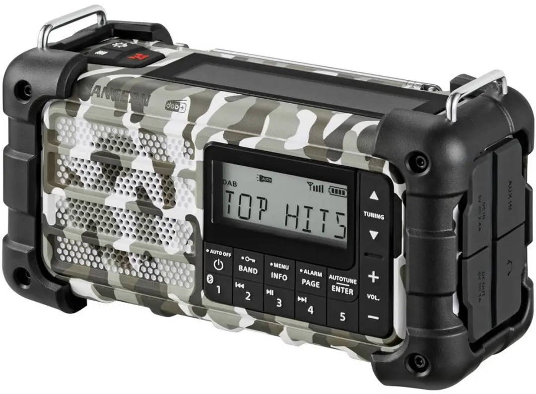 Sangean MMR-99 Arctic Noodradio - DAB+/FM/BT - Zonnepaneel - Handslinger - afbeelding 4 van 5