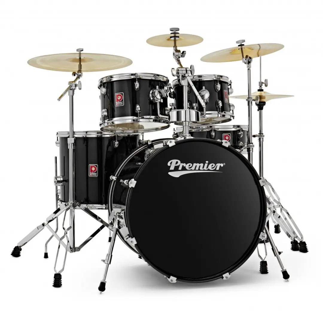 Premier Revolution 22 5-delig Drumstel + Pakket, Zwart
