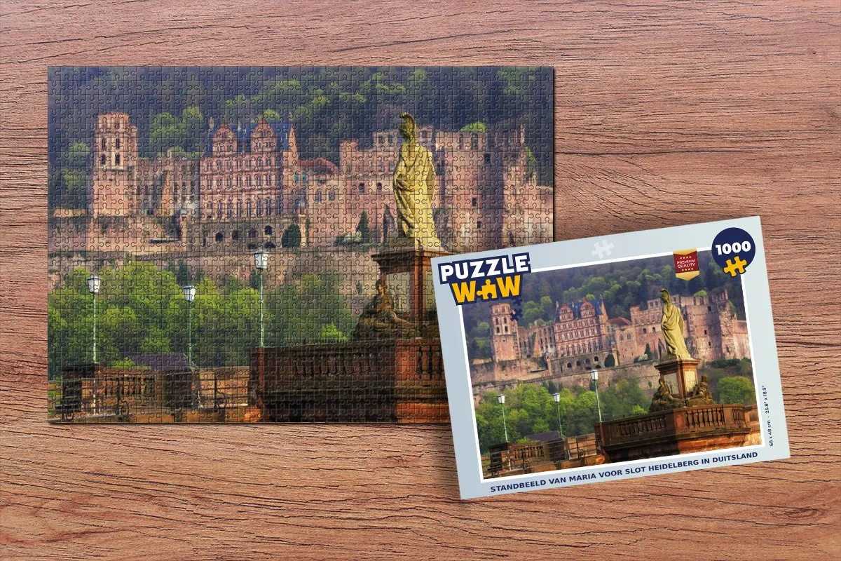 PuzzleWow Heidelberg Slot Maria Legpuzzel 1000 Stuks