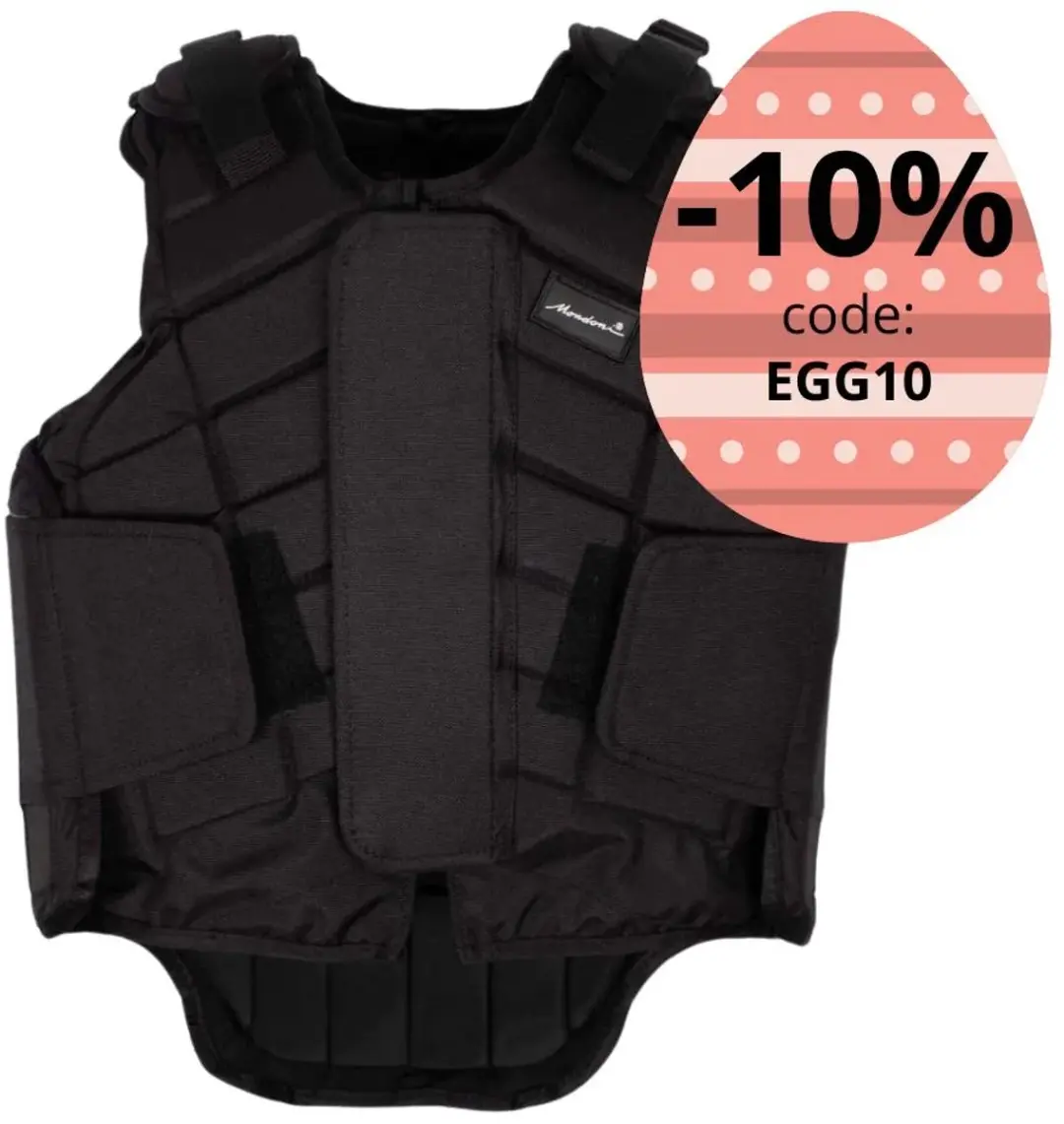 Mondoni Bodyprotector Jr - Maat: 10 Cm - Zwart - Polyamide