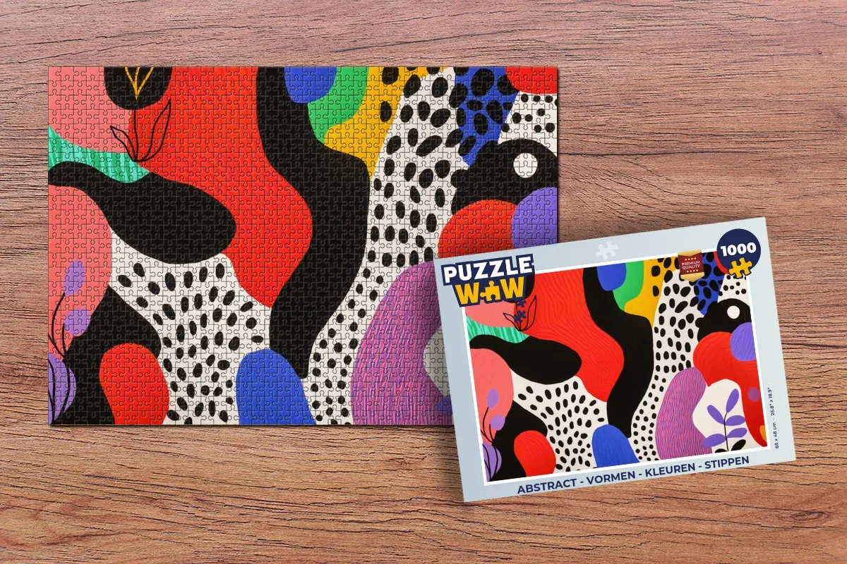 PuzzleWow Abstract Vormen Legpuzzel 1000 Stuks