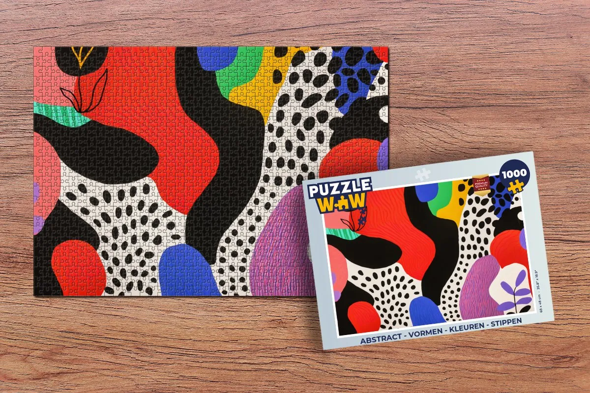 PuzzleWow Abstract Vormen Legpuzzel 1000 Stuks