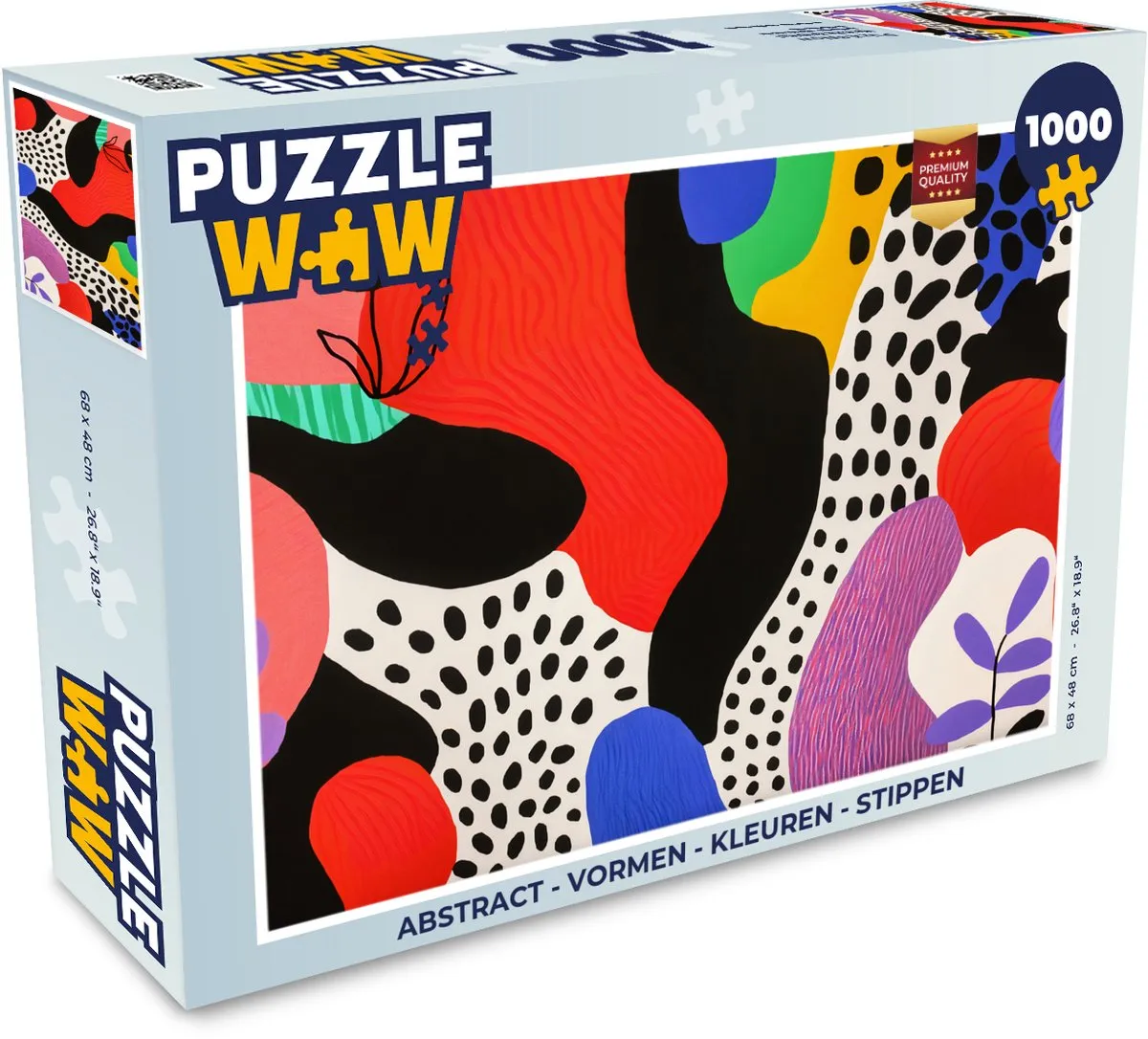 PuzzleWow Abstract Vormen Legpuzzel 1000 Stuks