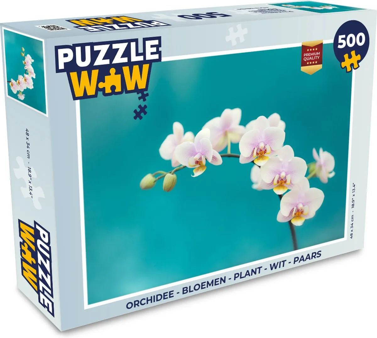 PuzzleWow Orchidee Legpuzzel 500 Stuks - Multicolor