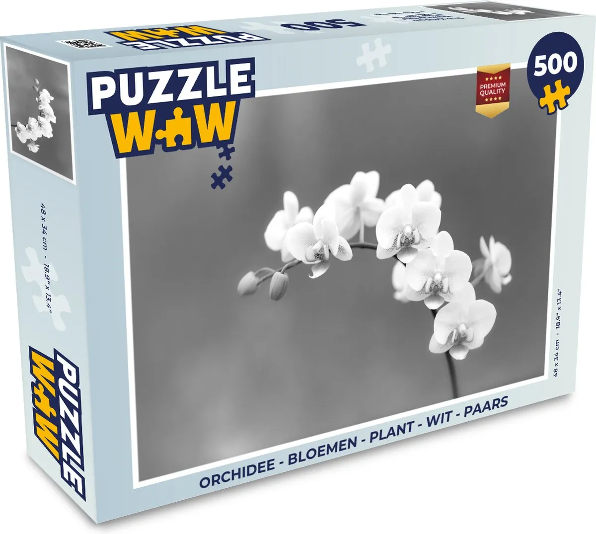 PuzzleWow Orchidee Legpuzzel 500 Stuks - Multicolor