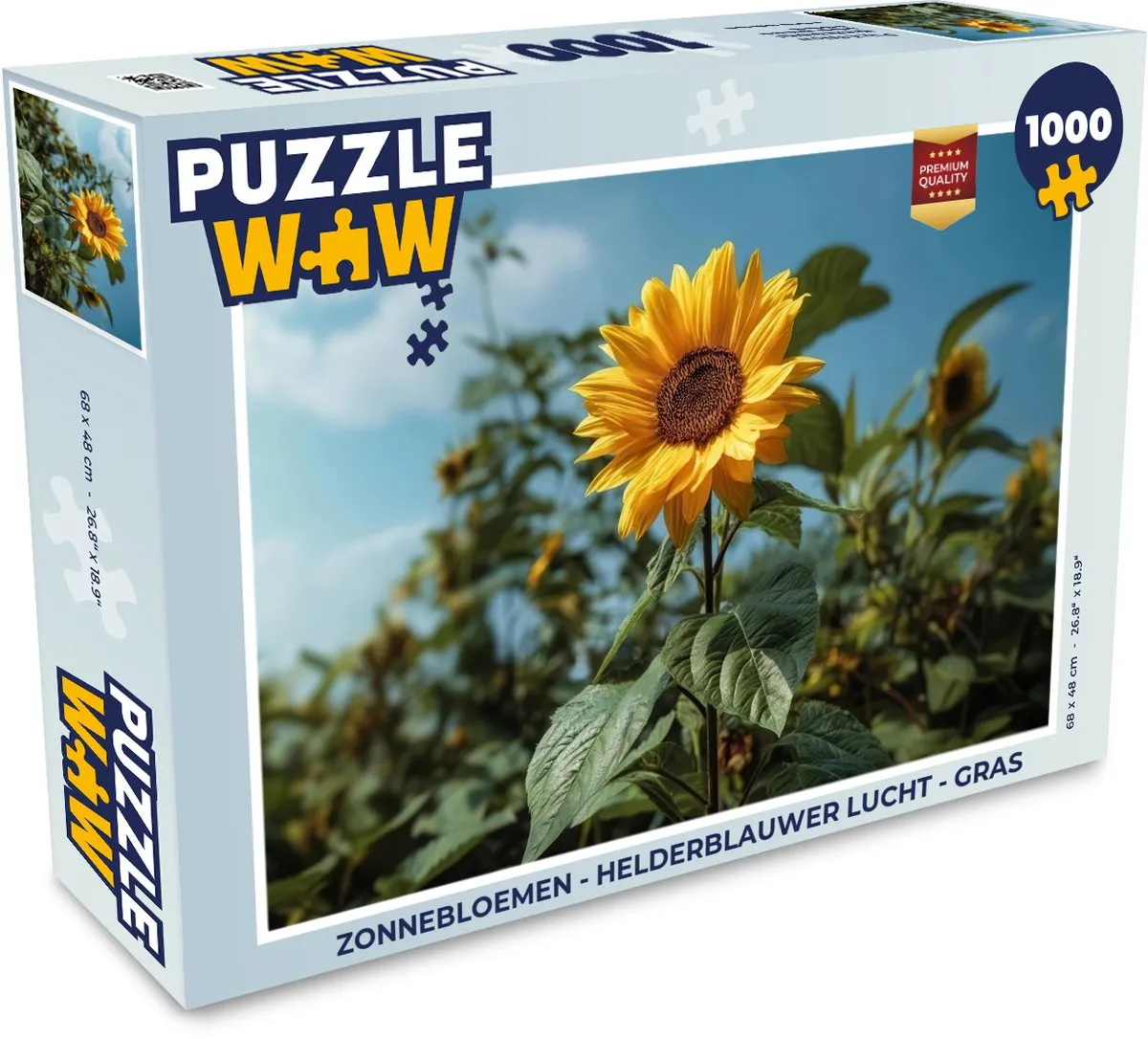 PuzzleWow Zonnebloemen Legpuzzel 1000 Stuks