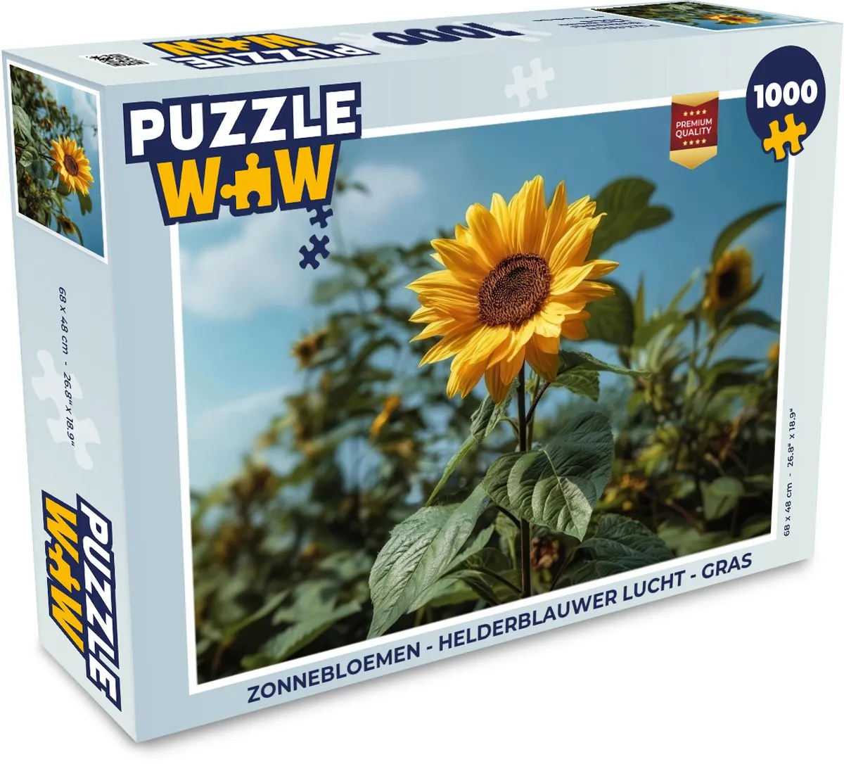 PuzzleWow Zonnebloemen Legpuzzel 1000 Stuks