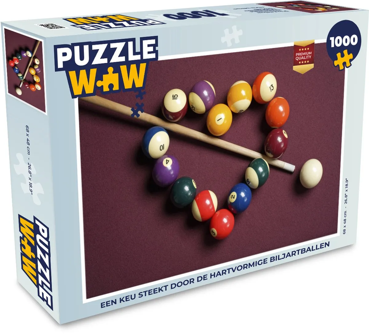 PuzzleWow Legpuzzel 1000 Stuks - Multicolor