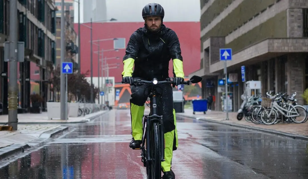 AGU Tech Commuter Regenbroek Heren Poray 10.000 - XXL - Neon - afbeelding 3 van 6