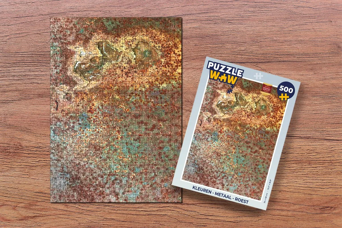 PuzzleWow Metaal Roest Legpuzzel 500 Stuks - Multicolor