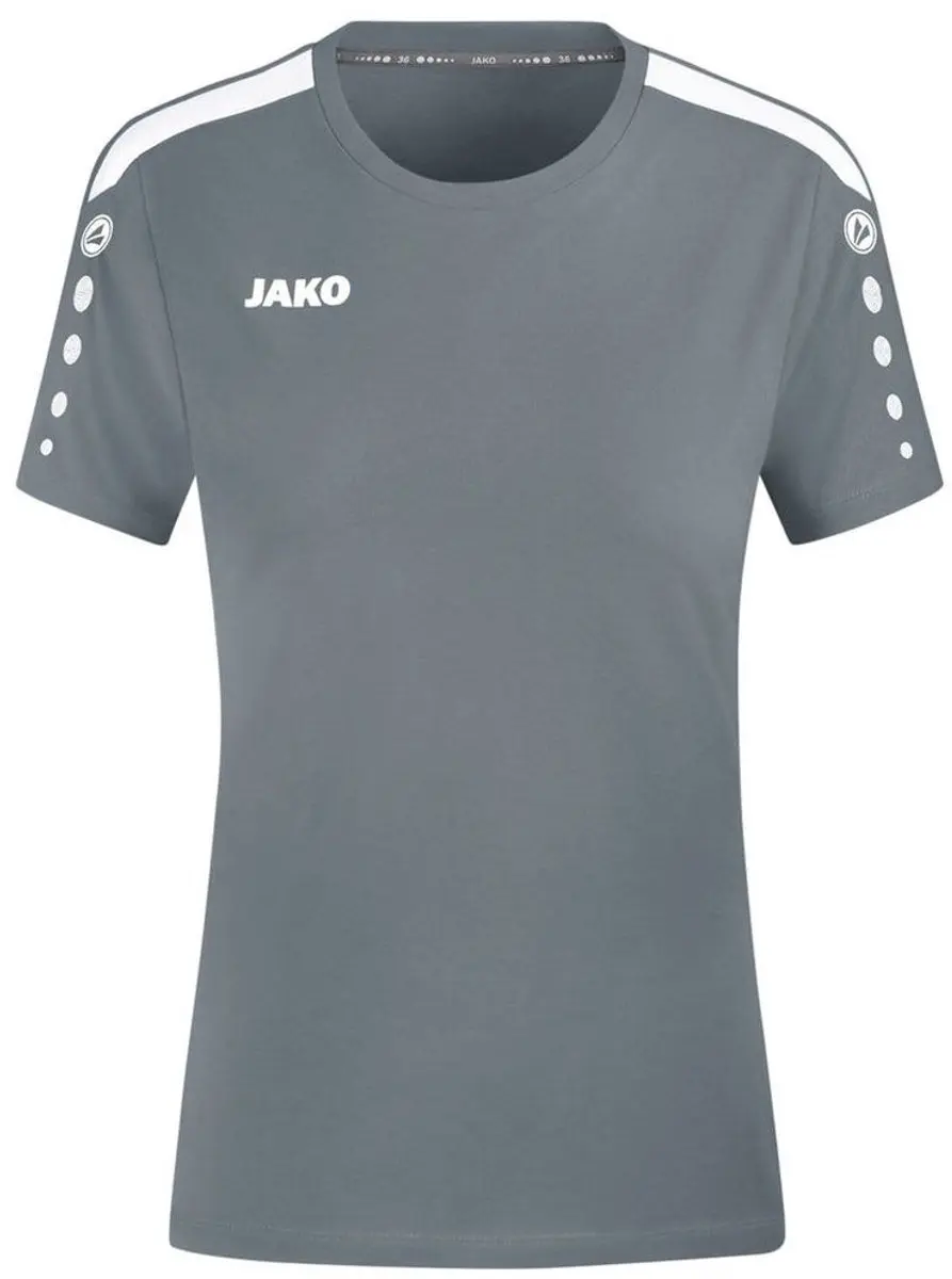 JAKO Power T-Shirt Dames 36 - Steengrijs - afbeelding 6 van 6