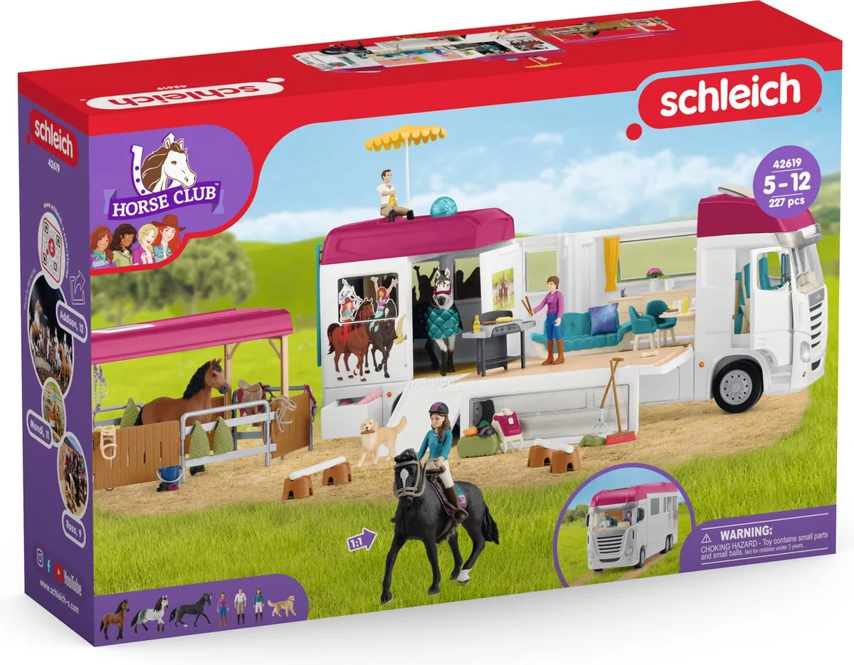 Schleich Horse Club Paardenvrachtwagen 42619 - 227 Onderdelen - afbeelding 6 van 6