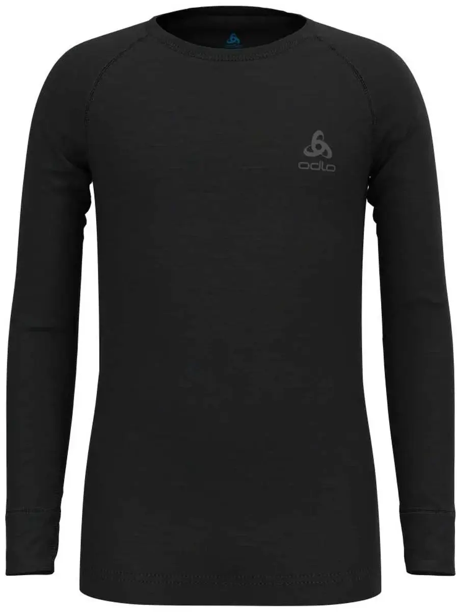 ODLO Merino 200 Lange Mouwen Basislaag - 6 Jaar - Zwart - afbeelding 5 van 6
