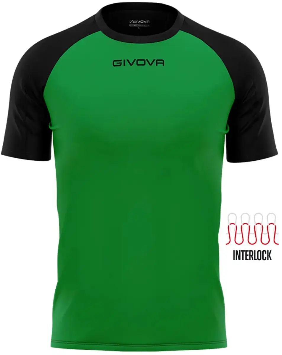 Givova Capo Sportshirt - Groen-zwart XS