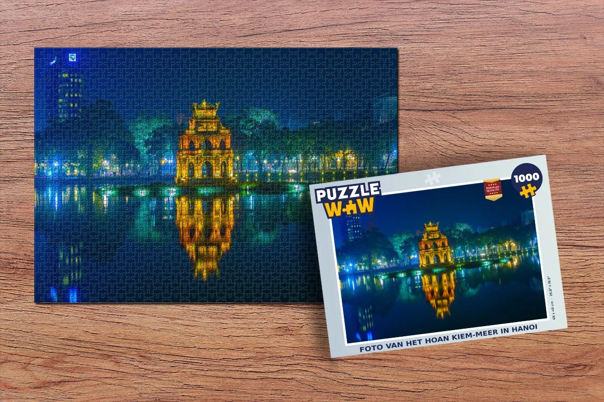 PuzzleWow Hanoi Legpuzzel 1000 Stuks - Multicolor