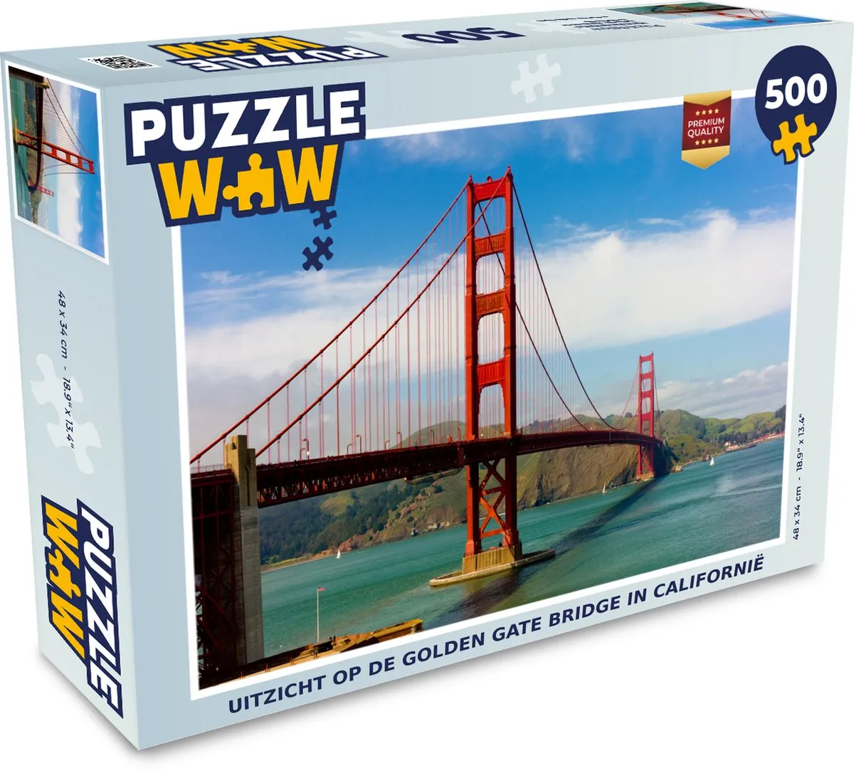 PuzzleWow Legpuzzel Golden Gate Bridge 500 Stuks