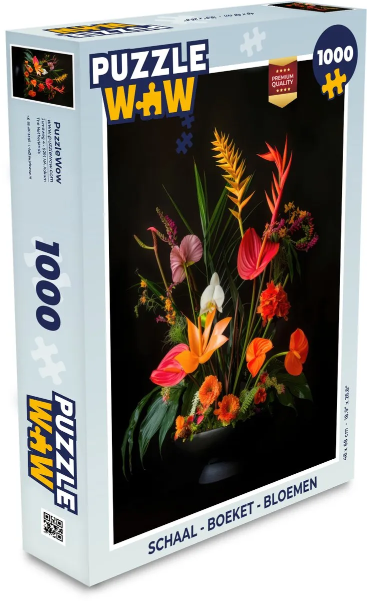 PuzzleWow Legpuzzel Boeket 1000 Stuks