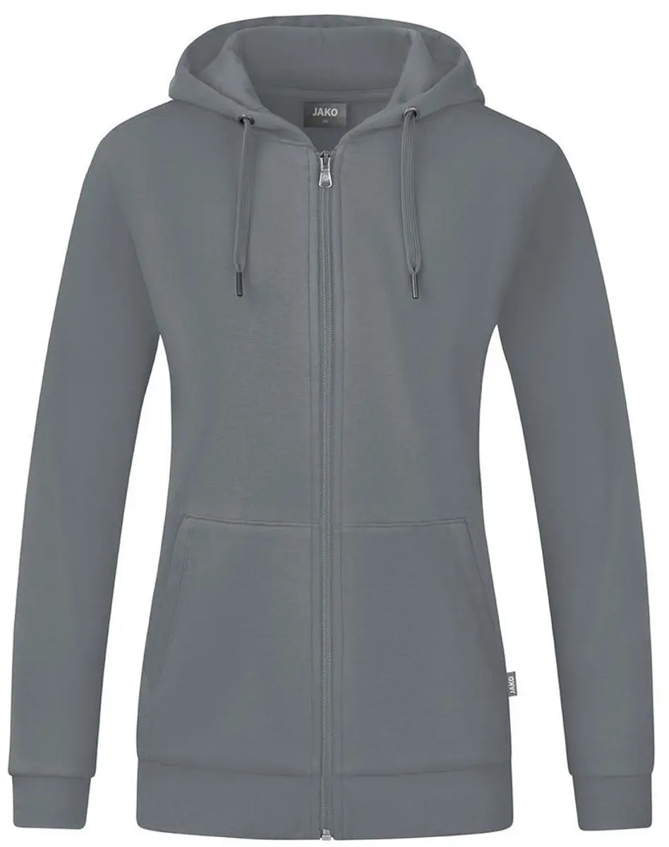 JAKO Organic Jas met Kap Dames - Steengrijs 42