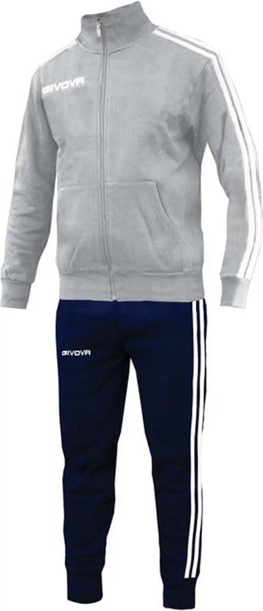 Givova Academy Cotton Terry Trainingspak - 4 Jaar - Grijs - afbeelding 2 van 3